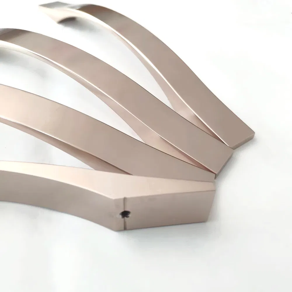 cuadrado de lat&oacute;n color oro rosa Tiradores para puertas de gabinetes de muebles Tiradores 