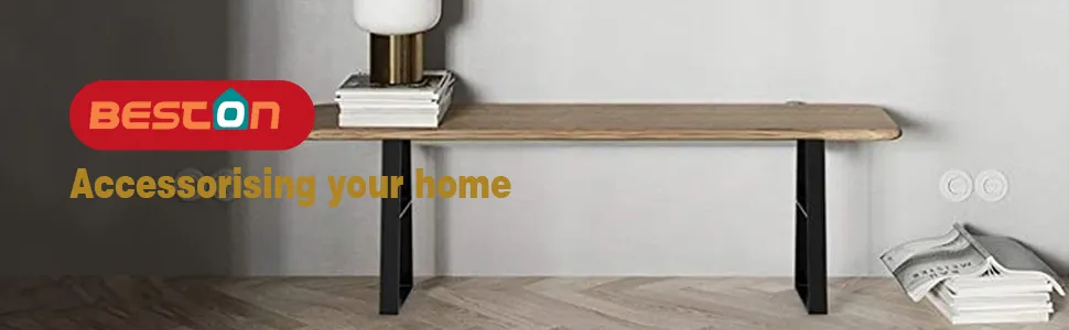 Accesorios para muebles Patas de gabinete de madera de caucho c&oacute;nicas en I de 12 cm Accesorios para 