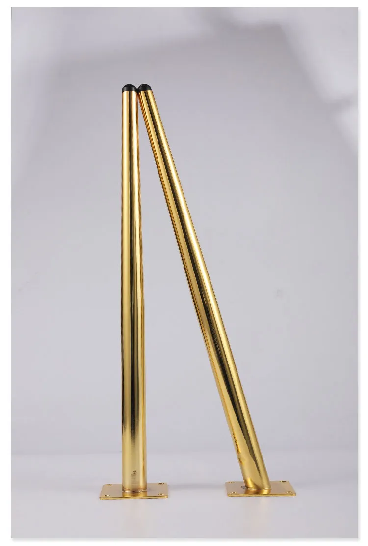 acero y lat&oacute;n dorado Patas de mesa de centro de metal Silla c&oacute;nica Muebles de acero de lat&oacute;n y hierro dorado Patas de mesa de centro de metal Silla c&oacute;nica 