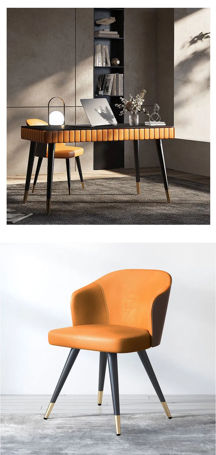 Patas de mesa de comedor de metal Silla c&oacute;nica Muebles de acero de lat&oacute;n y hierro dorado Silla c&oacute;nica Muebles de acero de 
