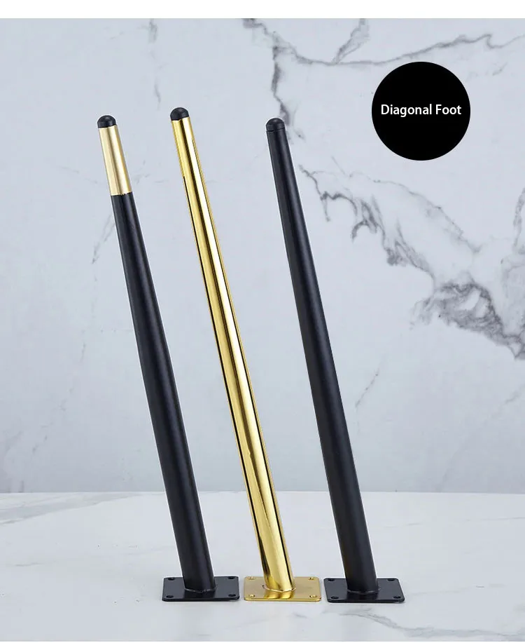 dorado Patas de mesa de comedor de metal Silla c&oacute;nica 