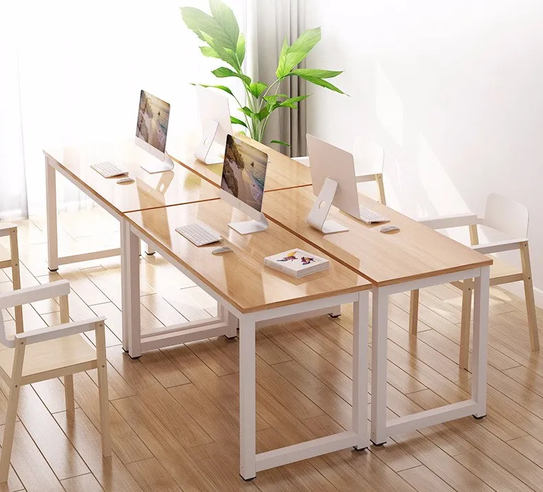 de oficina moderno, mesa de comedor para computadora port&aacute;til, marco de mesa de acero Escritorio 