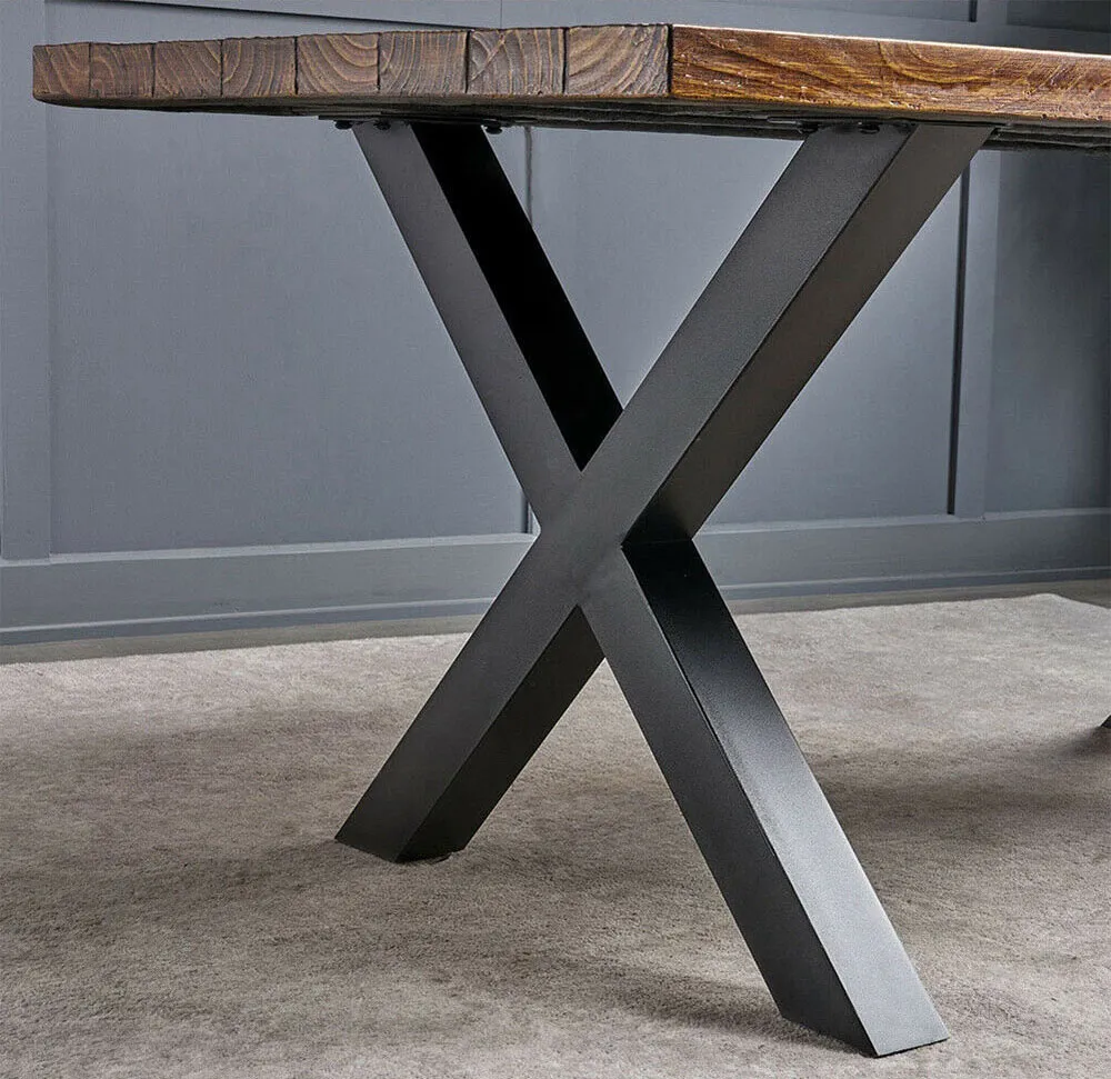 Muebles Oficina Comedor Escritorio Cuadrado Metal Patas de Mesa de Lujo Moderno Muebles 