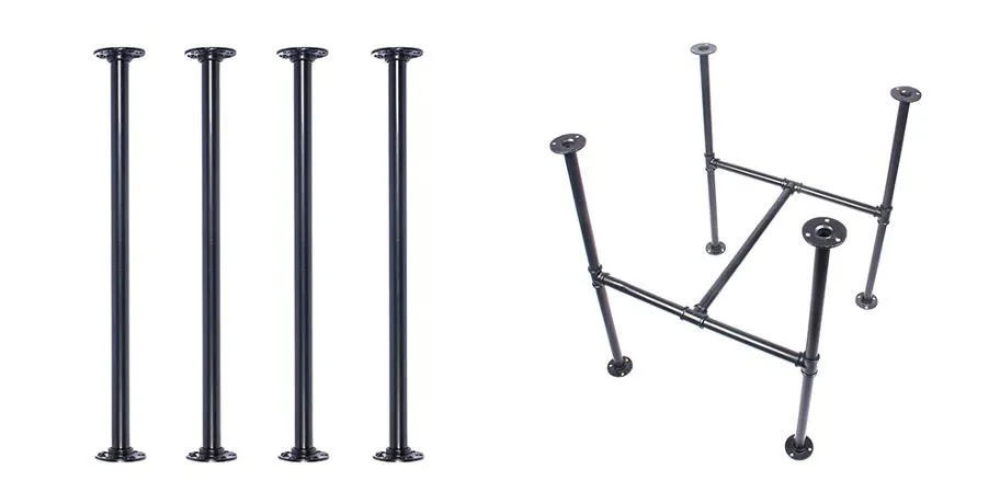 Tubos de metal industriales Patas de mesa Muebles DIY 