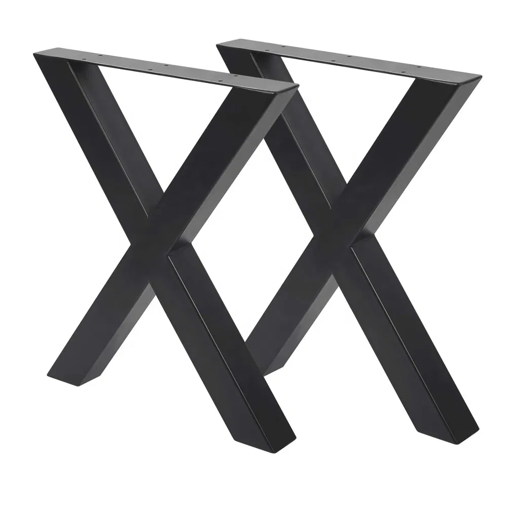 de mesa de centro de comedor de metal Patas para muebles de oficina Banco de madera de hierro fundido para exteriores Anti &oacute;xido Marco negro Patas para mesa de consola Pies de parques de bricolaje Caballetes en 