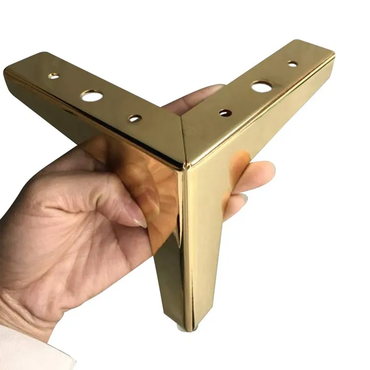 Patas de sof&aacute; cromadas Pies de muebles de mediados de siglo, montaje de patas de silla sin terminar Patas de sof&aacute; cromadas 