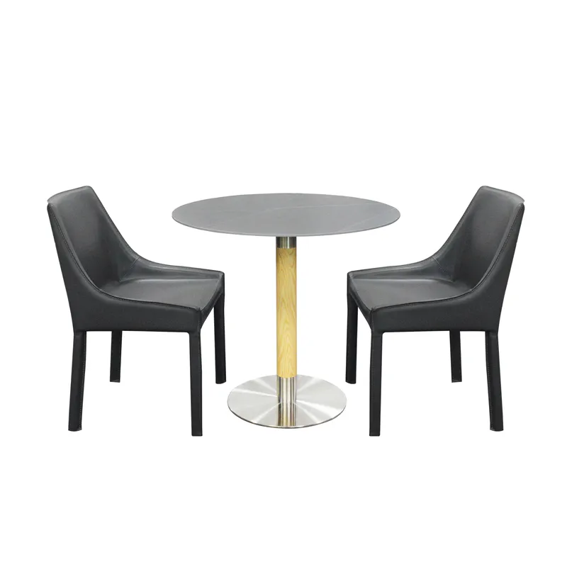 redonda de acero inoxidable Pata de mesa de comedor de metal s&oacute;lido para caf&eacute; Pata de mesa redonda de acero inoxidable Pata de 