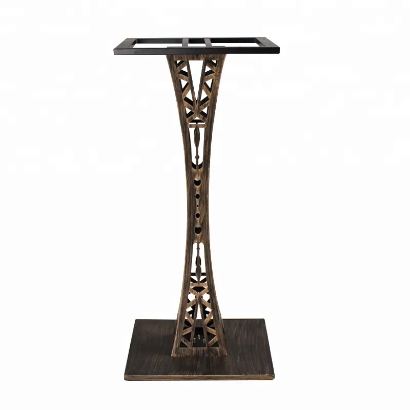 barato antiguo Base de mesa con revestimiento de hierro, precio 