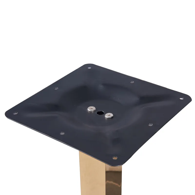 para ventas Mesa de restaurante de acero inoxidable con acabado fino en oro rosa de 720 mm de altura para ventas Mesa de restaurante de 
