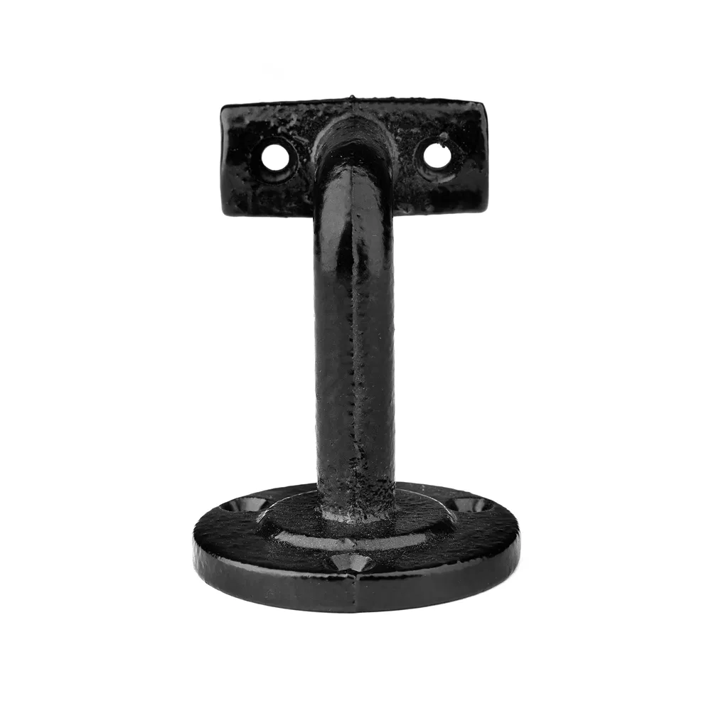 Soporte de reposabrazos Montaje en pared Tubo de hierro fundido extra&iacute;ble Soporte de metal negro 