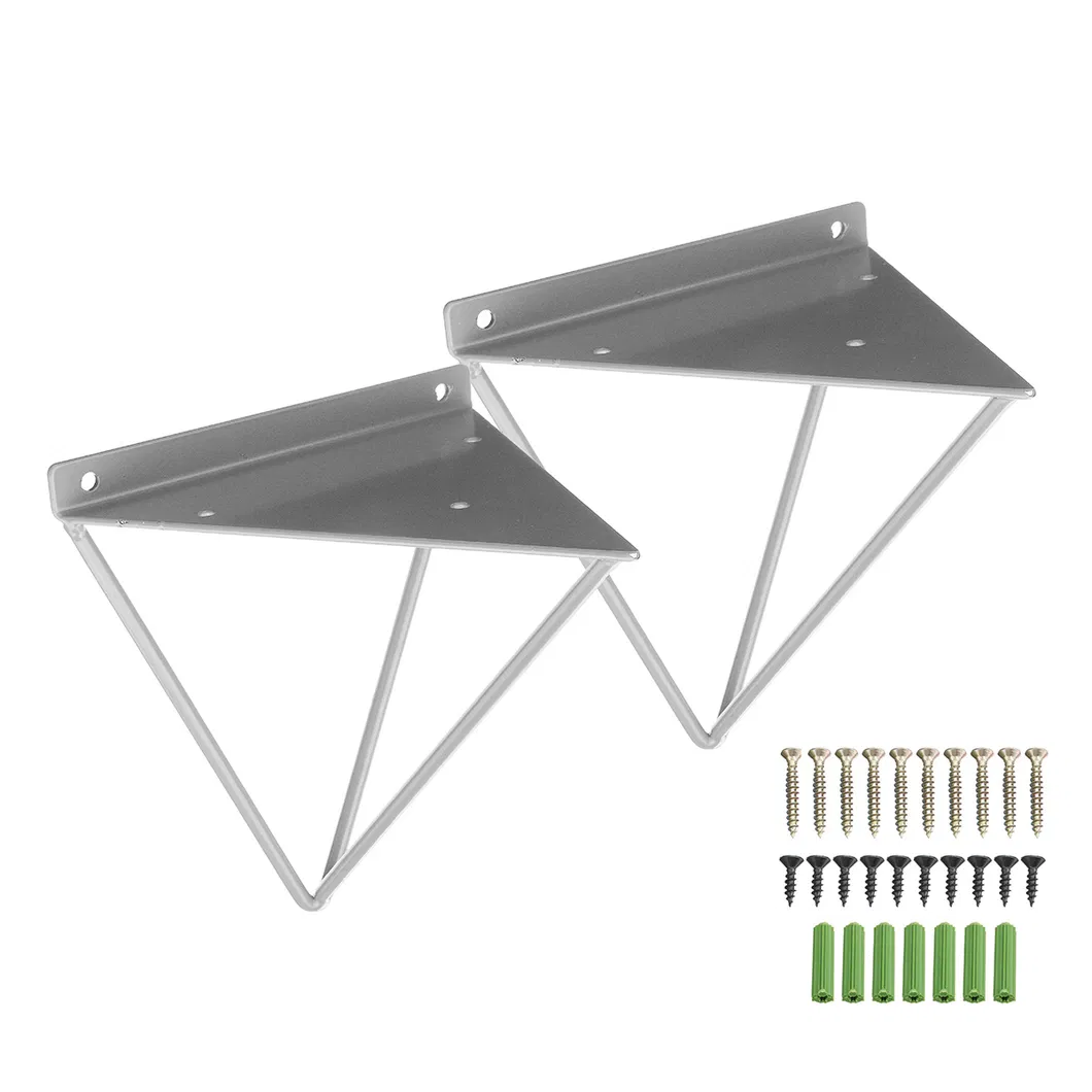 , mesa de banco montada en la pared, soporte para estante plegable Tabl&oacute;n de soporte pesado de metal, mesa de banco montada 