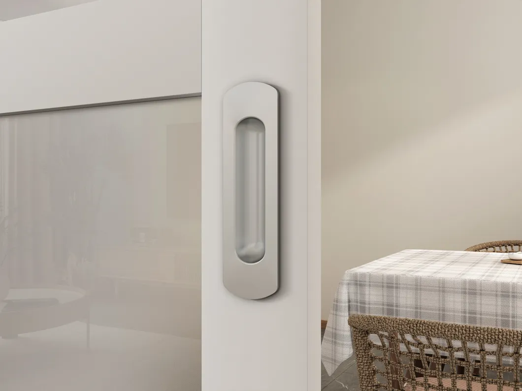 Puerta de granero corrediza de pl&aacute;stico 6-Lite con manija y kit de herrajes