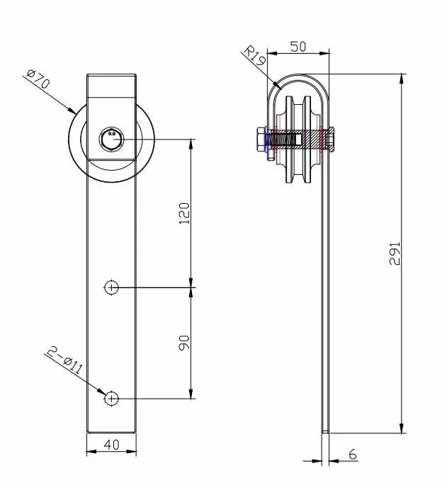 Kit de herrajes para puerta de granero con correa cl&aacute;sica industrial corrediza de madera Kit de herrajes para puerta de granero con 