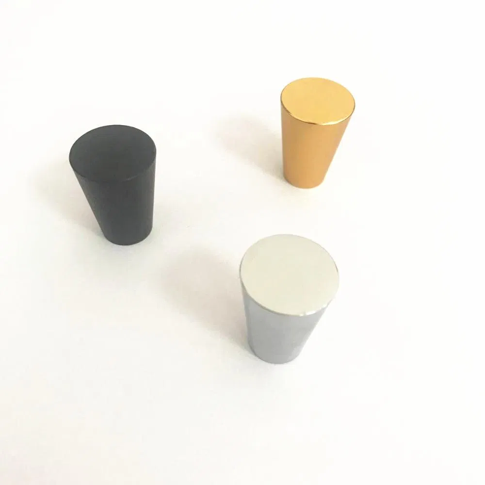 Cromo y negro mate y lat&oacute;n dorado Muebles s&oacute;lidos Herrajes para cocina Perilla para cajones 