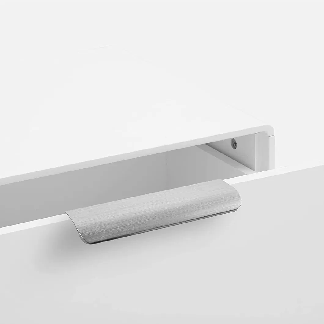 Tiradores de caj&oacute;n de herrajes para muebles de aluminio, tirador de borde oculto con 