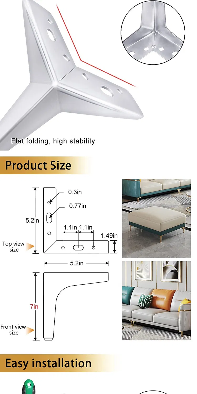 metal Suministro de f&aacute;brica Patas de muebles 