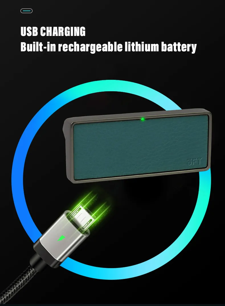 Умный кожаный замок ящика шкафа с отпечатком пальца с зарядкой через USB Черные электронные замки 