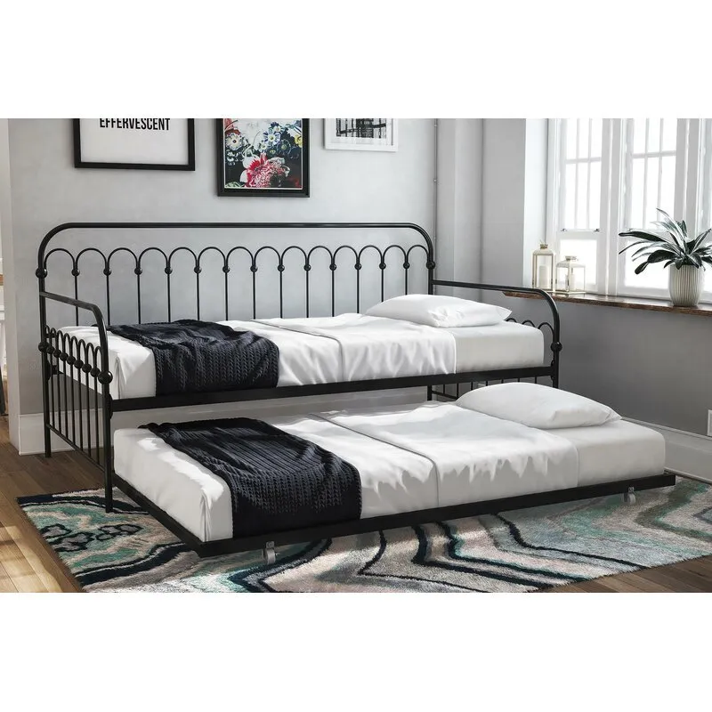 hierro met&aacute;lico con nido Muebles de dormitorio Sof&aacute; cama con plataforma de jard&iacute;n Sof&aacute; cama con 