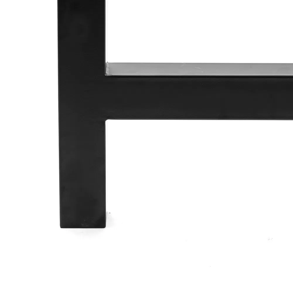 polvo negro de metal Pata de mesa de comedor con acabado de recubrimiento en polvo negro de metal Pata de mesa de comedor con acabado de recubrimiento en polvo negro de metal Pata de 