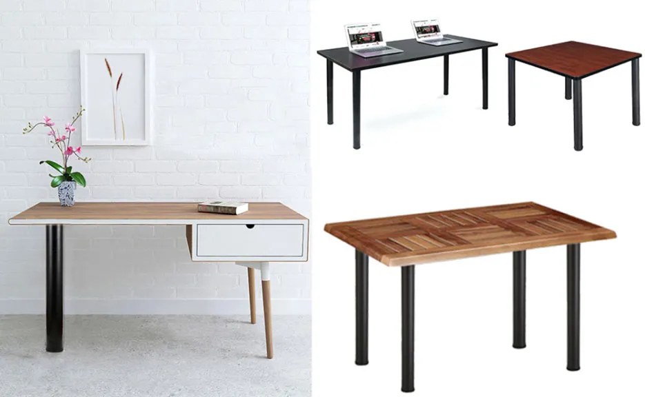 Comedor moderno Pies de muebles cromados Patas de mesa de oficina 