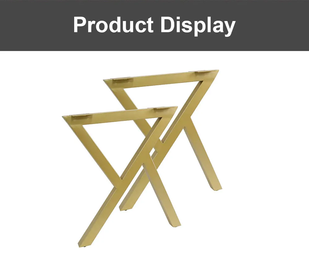 Oficina Comedor Escritorio Cuadrado Metal Patas de Mesa de Lujo Moderno 