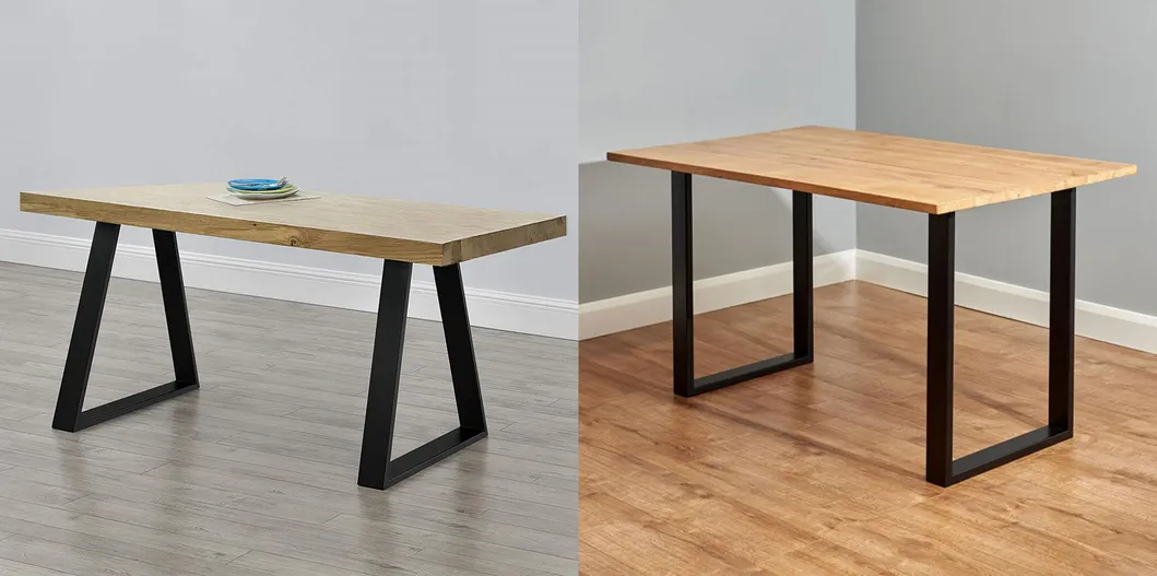 comedor de acero fundido Muebles Oficina Restaurante Patas de escritorio de comedor Patas de mesa de comedor de acero 