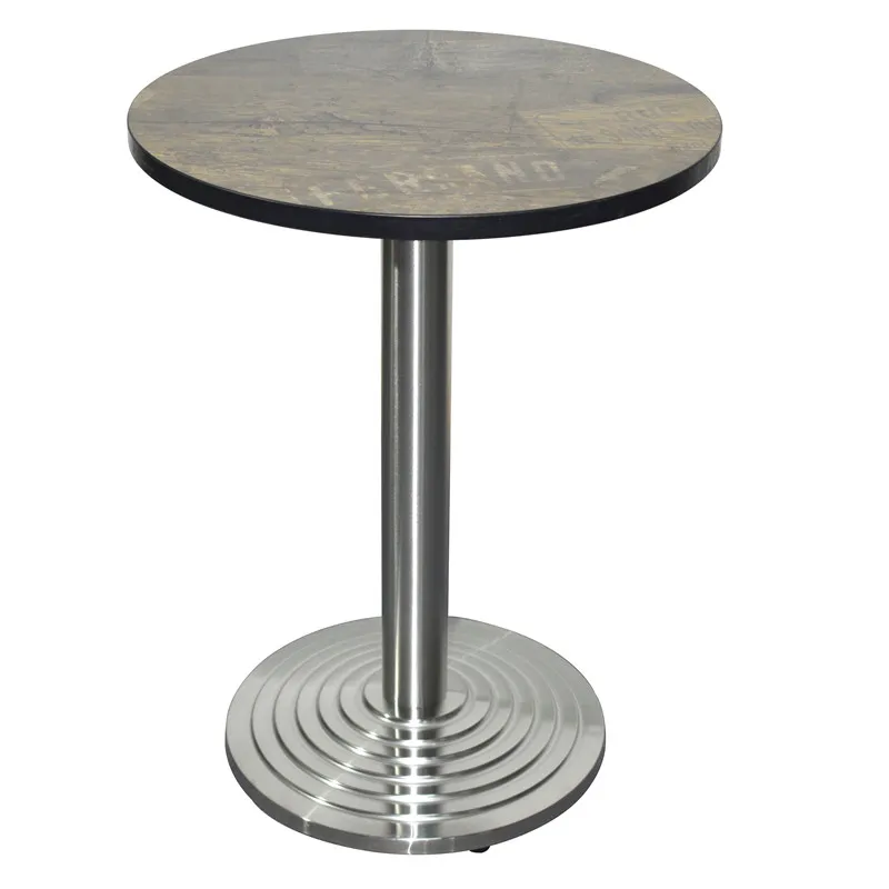 acero inoxidable Base de mesa de restaurante con escal&oacute;n compuesto revestido de acero inoxidable Base 