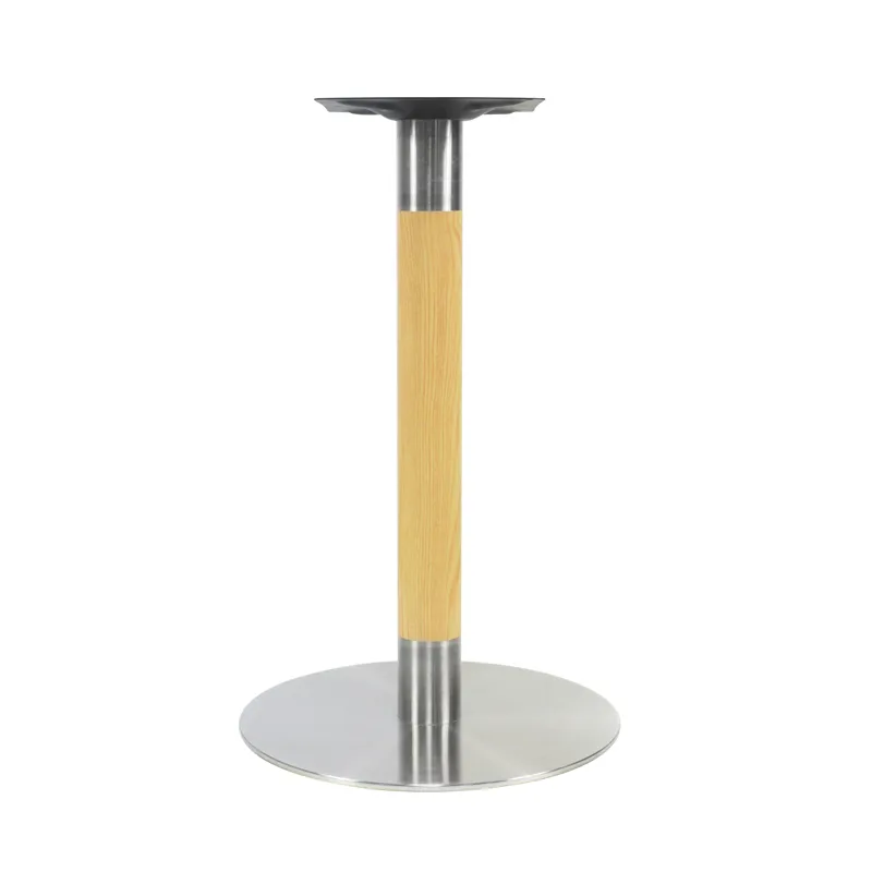 para restaurante de metal s&oacute;lido redonda Pata de mesa de acero inoxidable 