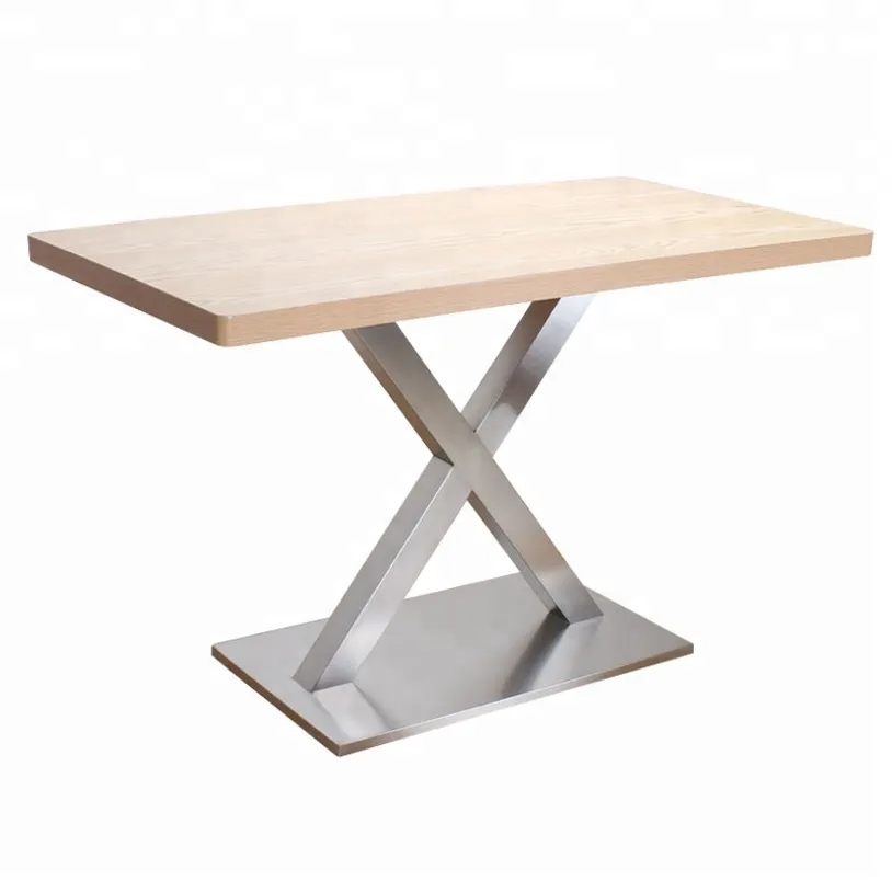 X, pedestal rectangular, patas para muebles de metal, base de mesa Tubo conciso en forma de X, pedestal rectangular, patas para muebles 