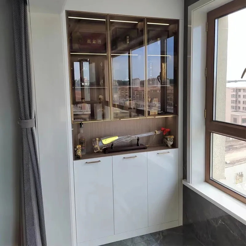 marco de metal negro Puerta con vidrio para armario, dise&ntilde;o de elemento de armario, muebles de roble, perfil de aluminio alto r&uacute;stico para armario, puertas dobles con rebote abatible con bisagras