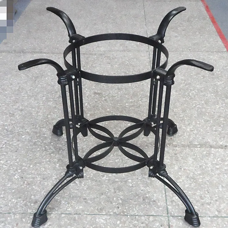 Patas de mesa de hierro fundido ornamental antiguo para mesa de comedor de restaurante 