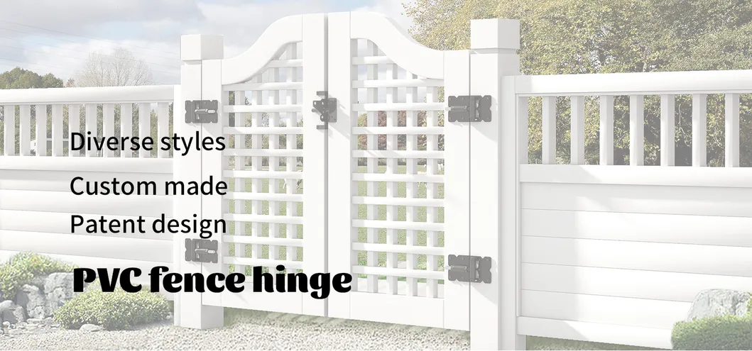 SS304 para puerta de patio de jard&iacute;n Hardware de cerca Bisagra y pestillo de puerta de PVC/madera SS304 para puerta de patio de jard&iacute;n 