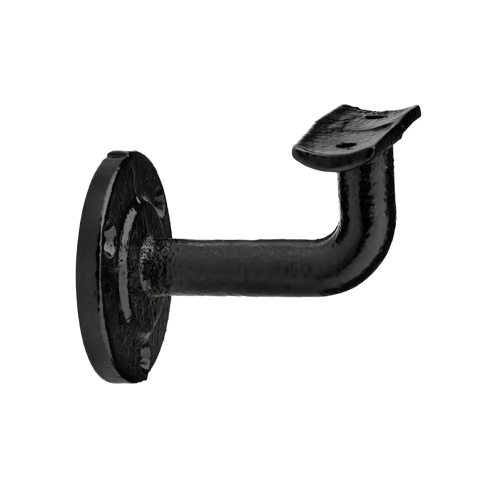 Soporte de reposabrazos Montaje en pared Tubo de hierro fundido extra&iacute;ble Soporte de metal negro 