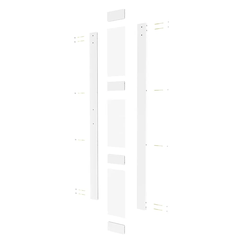 Puerta de granero de PVC blanco de 3 litros 