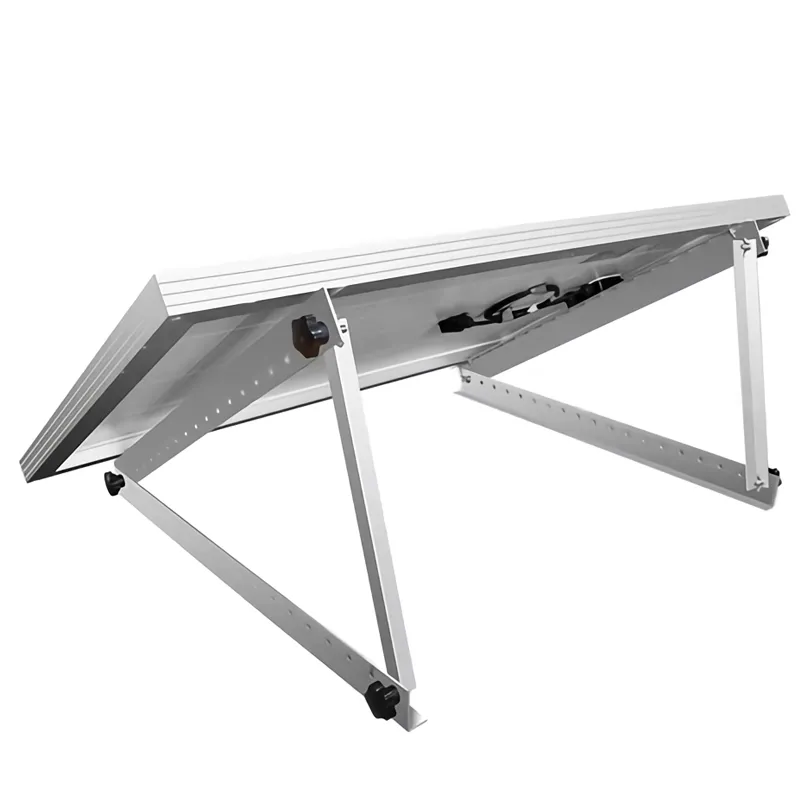 triangular de aluminio Ajustable para panel solar de 100W Soporte de montaje en techo 