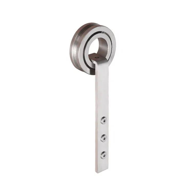 sistema deslizante de n&iacute;quel cepillado, kit de herrajes para puerta de granero doble de derivaci&oacute;n plegable de lat&oacute;n antiguo para montaje en puerta de madera interior, riel lateral para bricolaje, accesorios de n&iacute;quel 