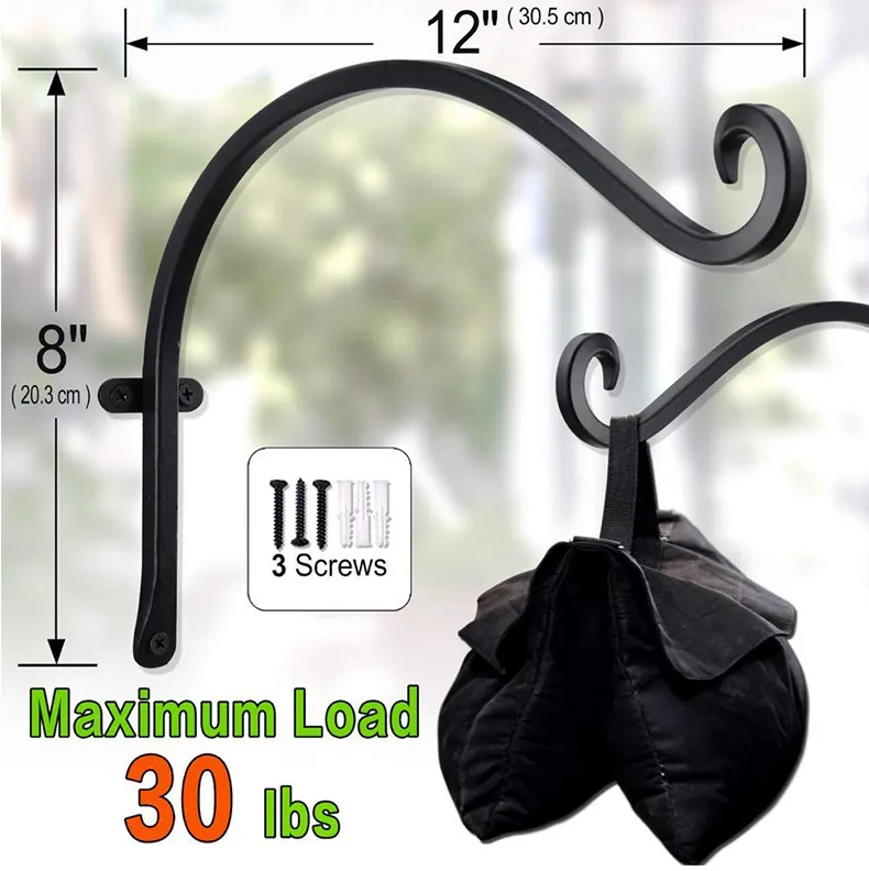 Soporte para plantas para colgar en la pared de metal para jard&iacute;n al aire libre Soporte triangular con varilla Soporte para plantas para colgar en la pared de metal para jard&iacute;n al aire libre Soporte triangular con varilla Soporte 