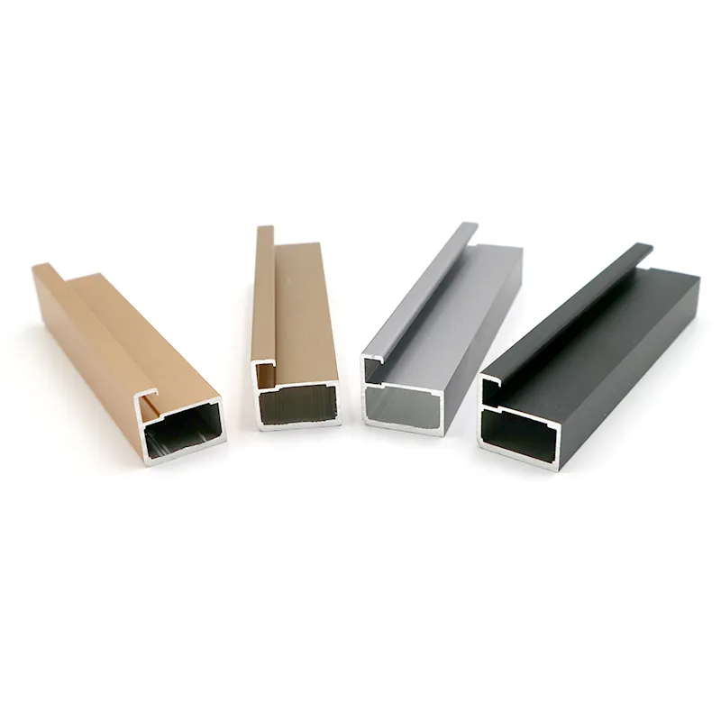 corredizos de extrusi&oacute;n de aluminio para gabinetes de cocina Marco de puerta de armario 
