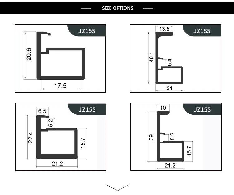 Puerta abatible de vidrio con marco de aluminio para vestidor 