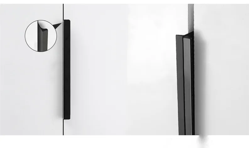 para puerta de armario de borde estrecho Minimal sin perforar Tirador para puerta 