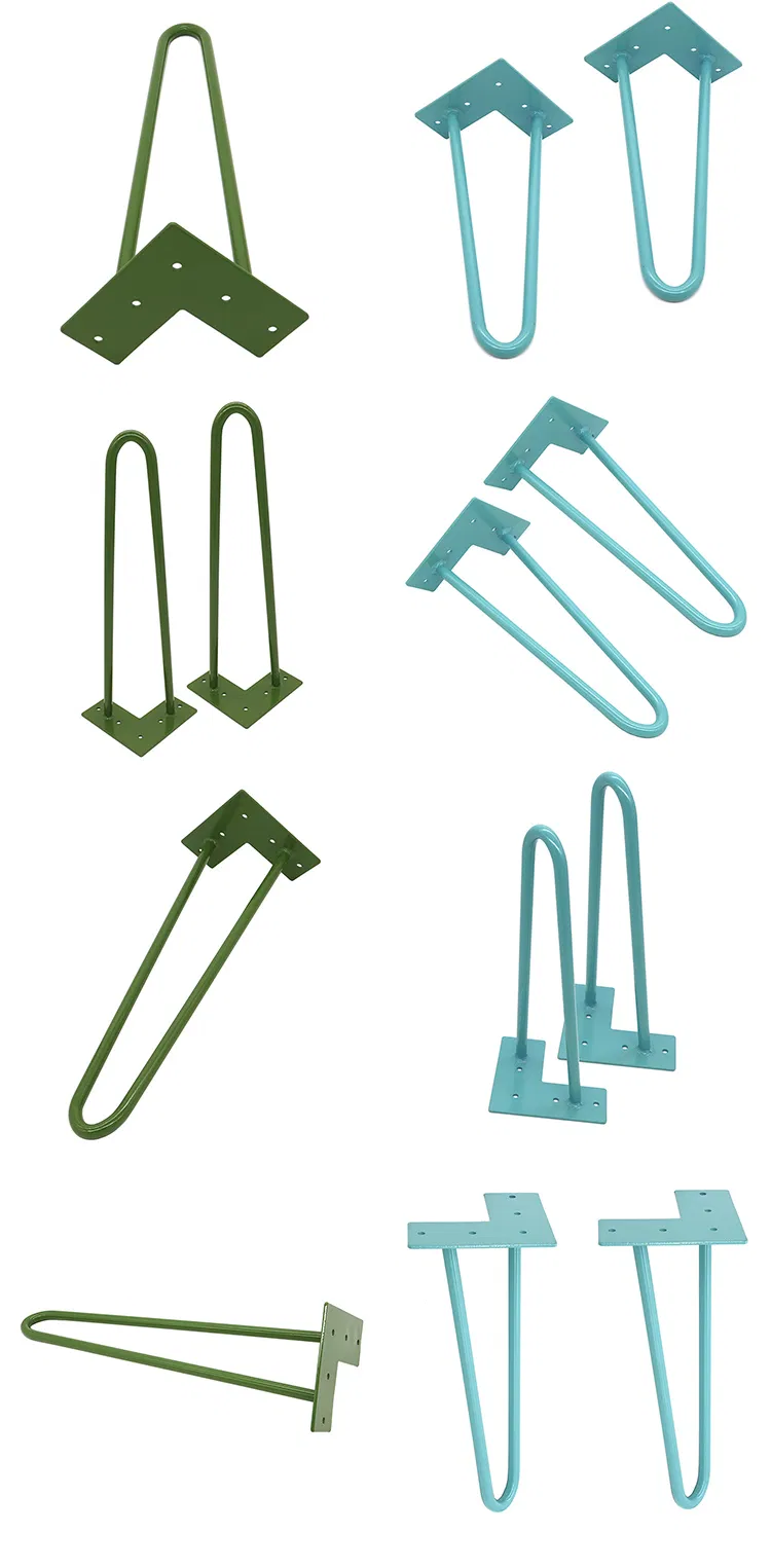 horquilla de muebles de nuevo dise&ntilde;o al por mayor Patas de horquilla de metal para mesa auxiliar