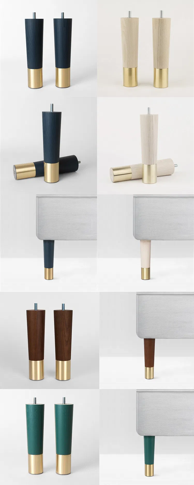 Muebles Patas de madera para sof&aacute; 