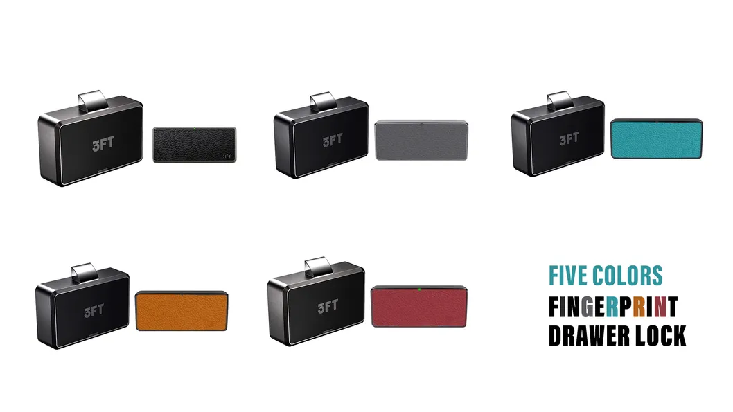 пальца с зарядкой через USB Черные электронные замки Умный кожаный замок ящика шкафа с отпечатком пальца с зарядкой через USB Черные электронные замки 