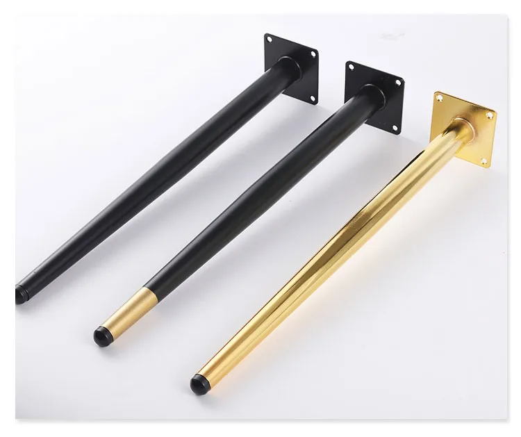c&oacute;nica Muebles de acero y lat&oacute;n de hierro dorado 