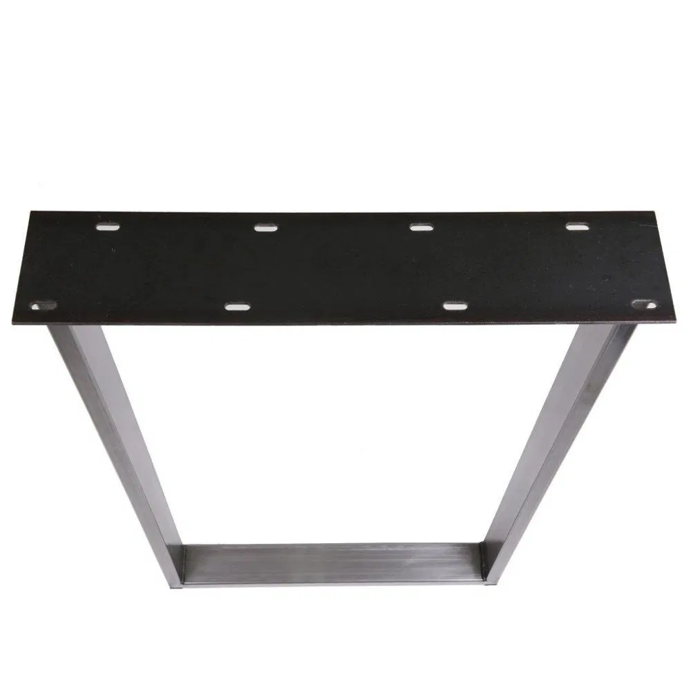 Precio de f&aacute;brica Patas trapezoidales modernas para mesa de comedor de acero inoxidable