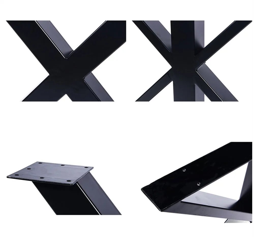 Patas de mesa de escritorio cuadradas trapezoides Venta al por mayor Venta Muebles modernos industriales personalizados 