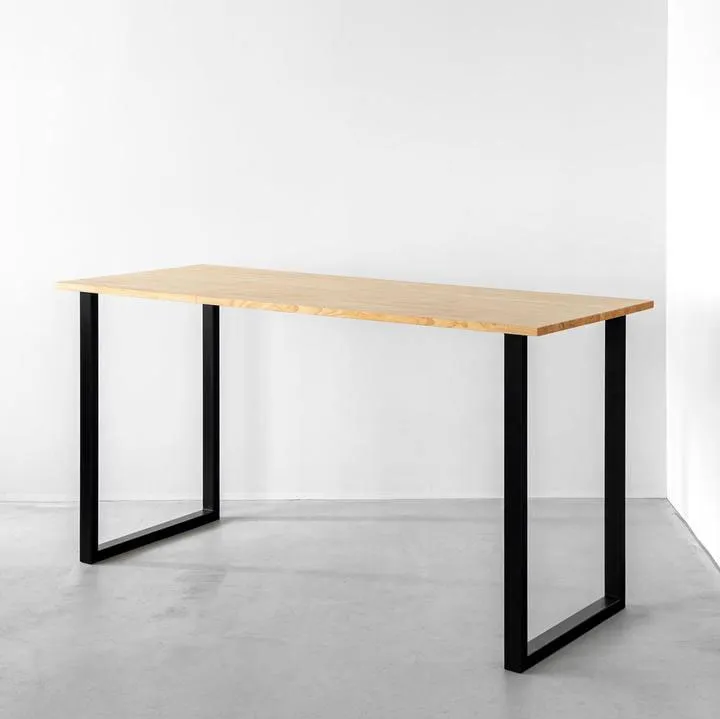 Pata de mesa de comedor de metal, muebles de acero forjado fundido para restaurante industrial 