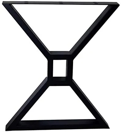 muebles en forma de X, patas de base de mesa de acero, 