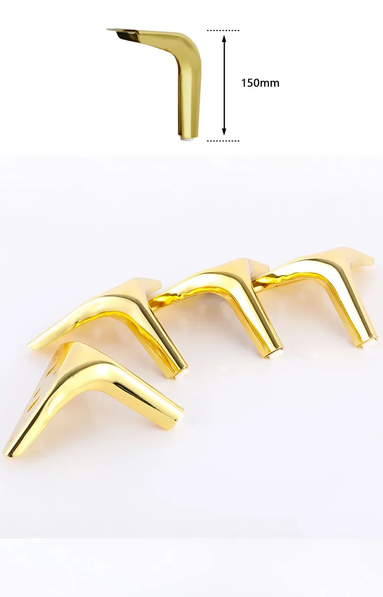 de metal Herrajes para gabinetes de cocina de acero Pata para sof&aacute; y muebles de mesa de metal 