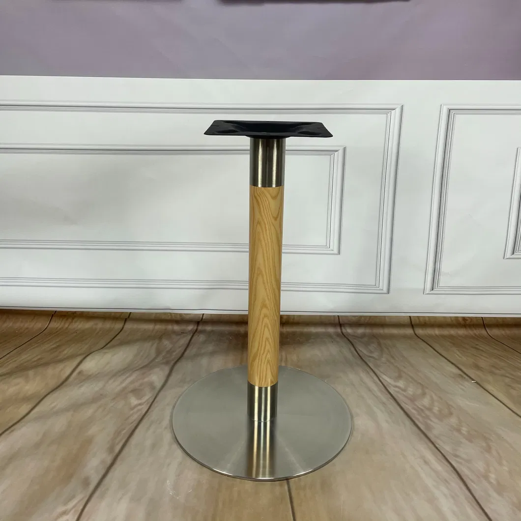 redonda de acero inoxidable Pata de mesa para restaurante redonda de acero inoxidable Pata de mesa para restaurante Pata de mesa de 